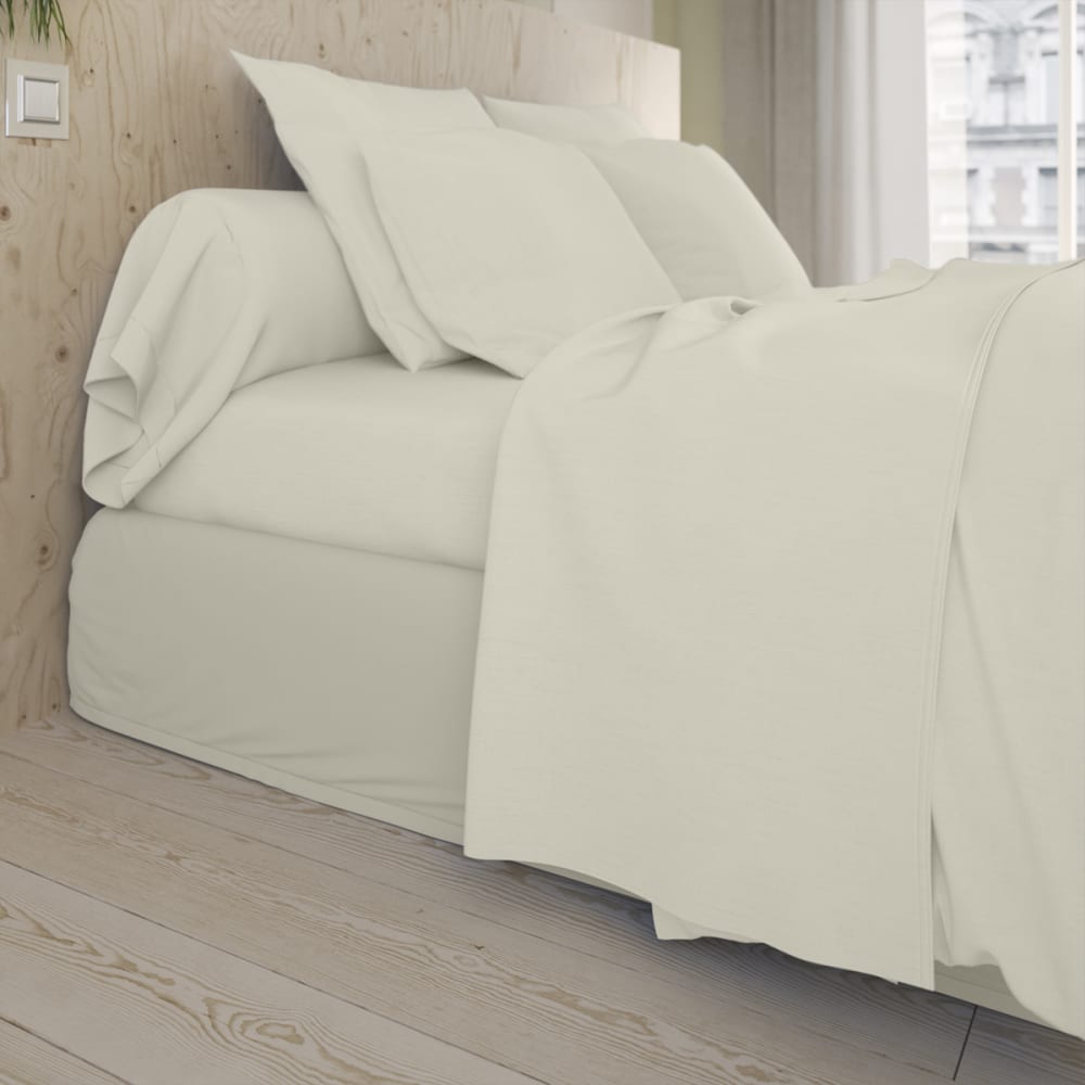 Drap housse coton lin 160x200 cm — vue 3