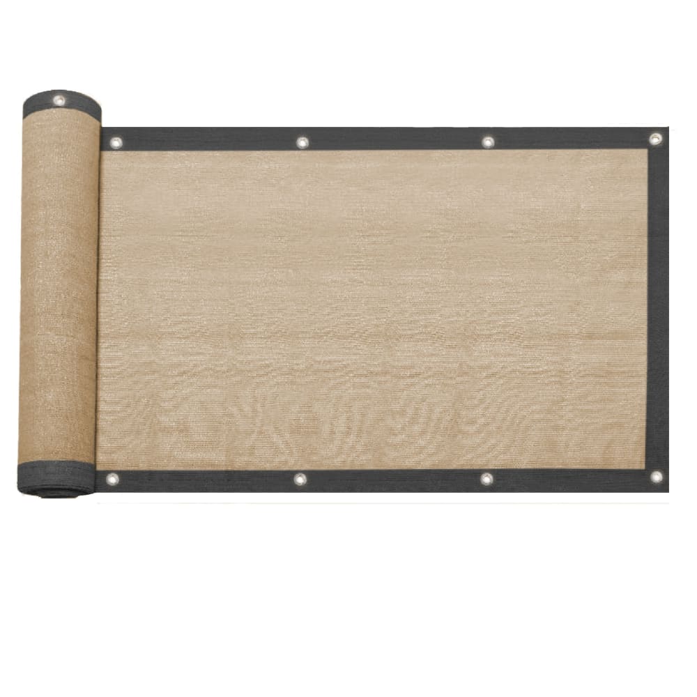 Mobili Rebecca Sichtschutz 1,5 x 10 m aus beigem Polyethylen style modern - Pvc - Polyvinlychlorid
