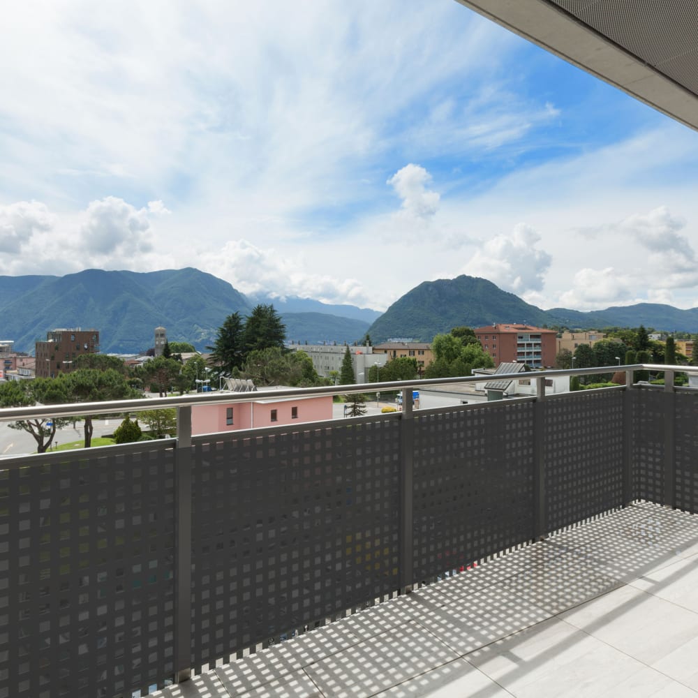 Frangivista balcone 0,75x6 mt in hdpe grigio antracite - Mobili