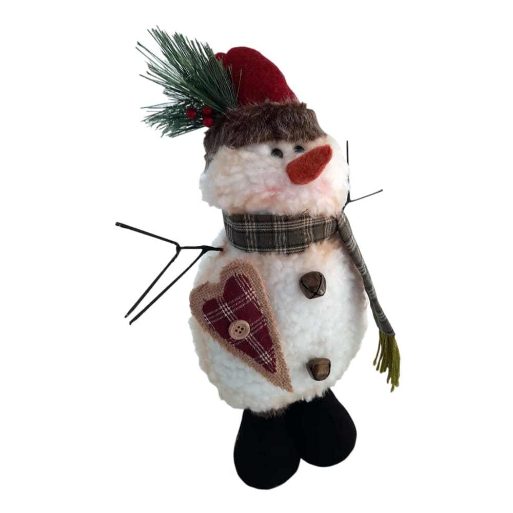 Schneemann H 43 cm aus weißem Polyester - Maisons Du Monde