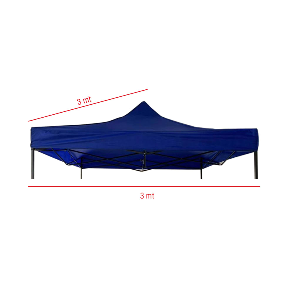 Housse de remplacement pour gazebo 3x3 en polyester bleu - Maisons du Monde