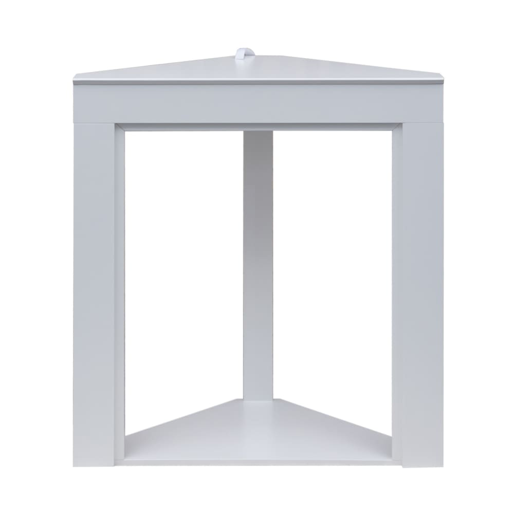 Marco de chimenea de esquina 90x45x100 cm en mdf blanco