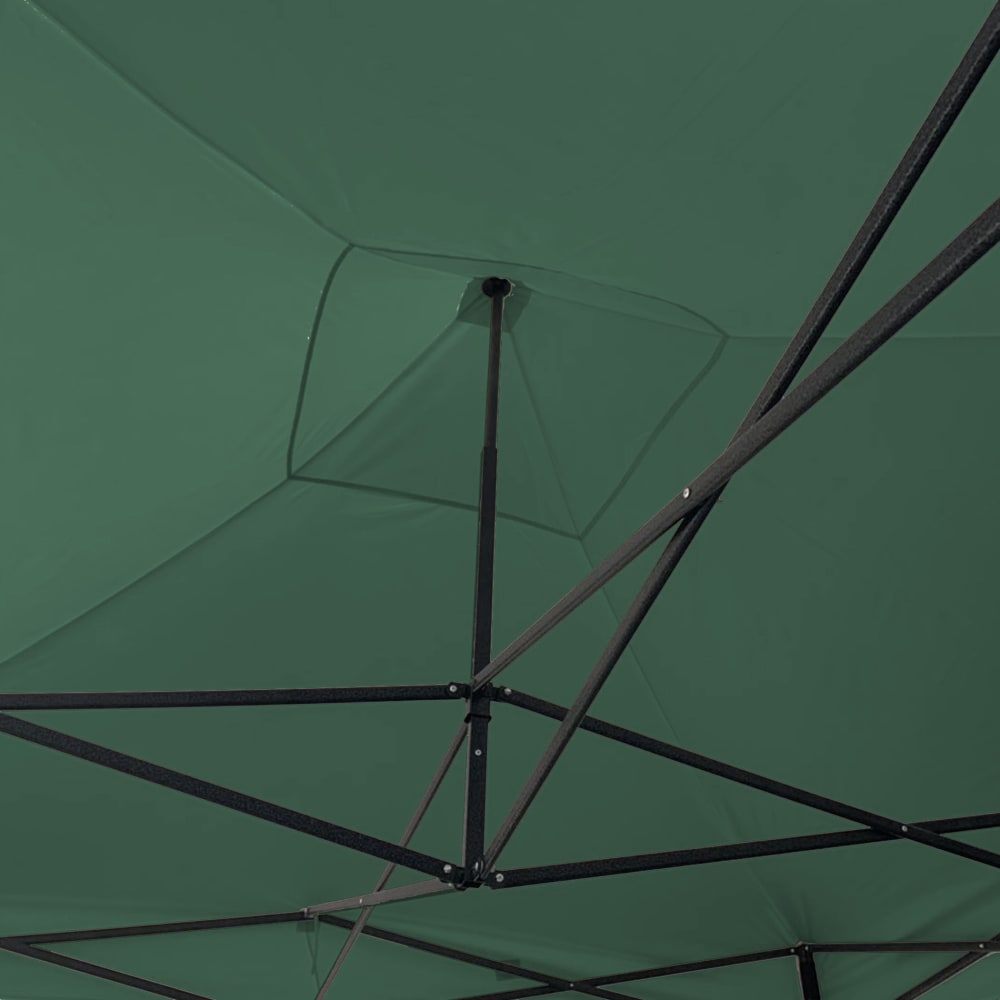 Telo di ricambio copertura gazebo 3x3 in poliestere verde -