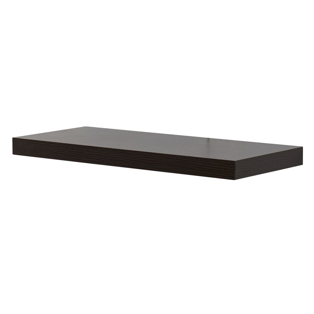 Juego de 2 estantes de pared 60x25 cm mdf marrón wengué