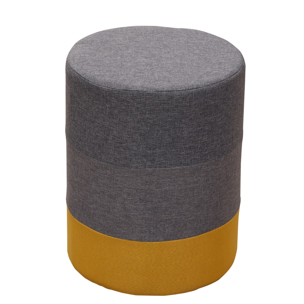 Repose-pieds en tissu - gris