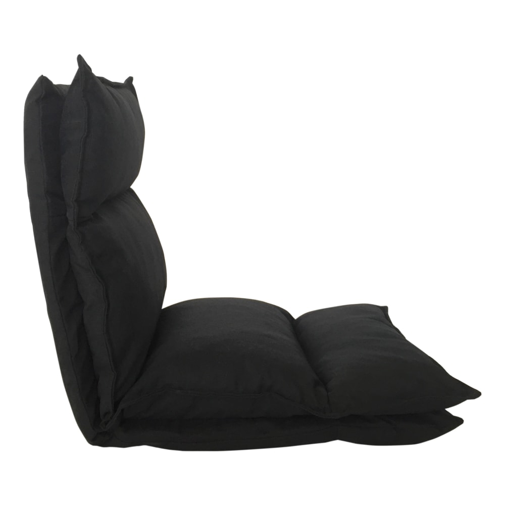 Asiento de silla de yoga de metal y poliéster negro - Maisons du Monde