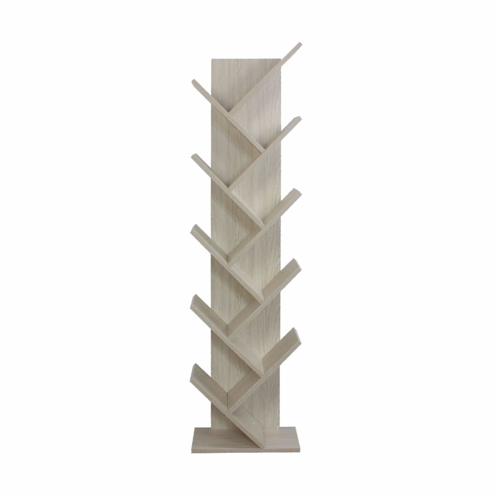 Mobili Rebecca Bücherregal mit 10 Fächern aus MDF, grau style modern - Spanplatte