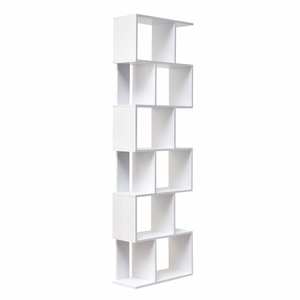 Bücherregal mit 6 Fächern aus MDF, weiß - Maisons Du Monde