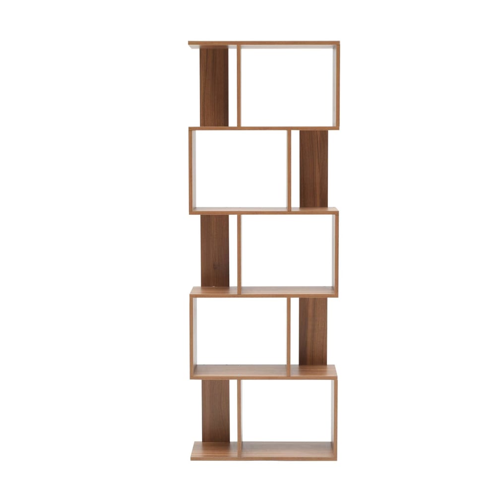 Mobili Rebecca Bücherregal mit 5 Fächern aus MDF, braun style modern - Spanplatte