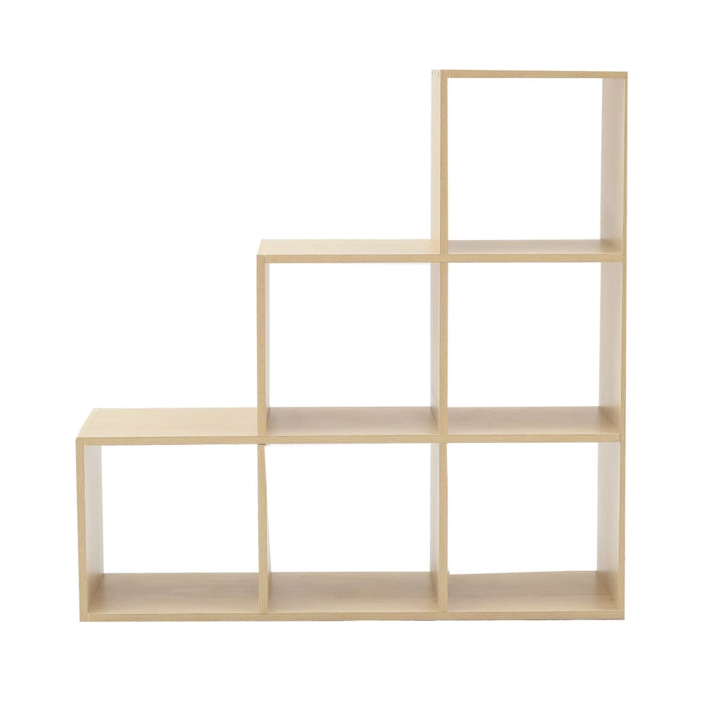 Mobili Rebecca Bücherregal mit 6 Fächern aus beigem MDF style modern - Spanplatte