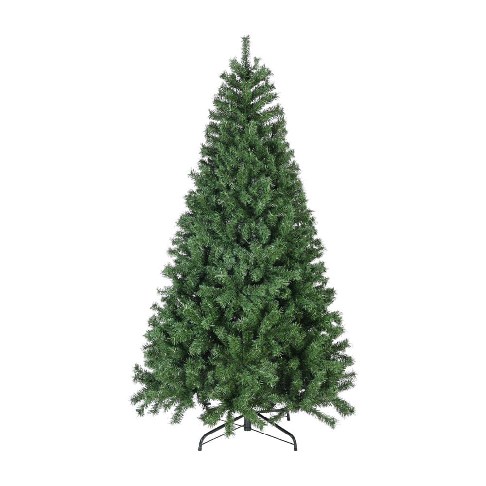 Árbol de navidad artificial de pvc verde y metal alt. 180 cm