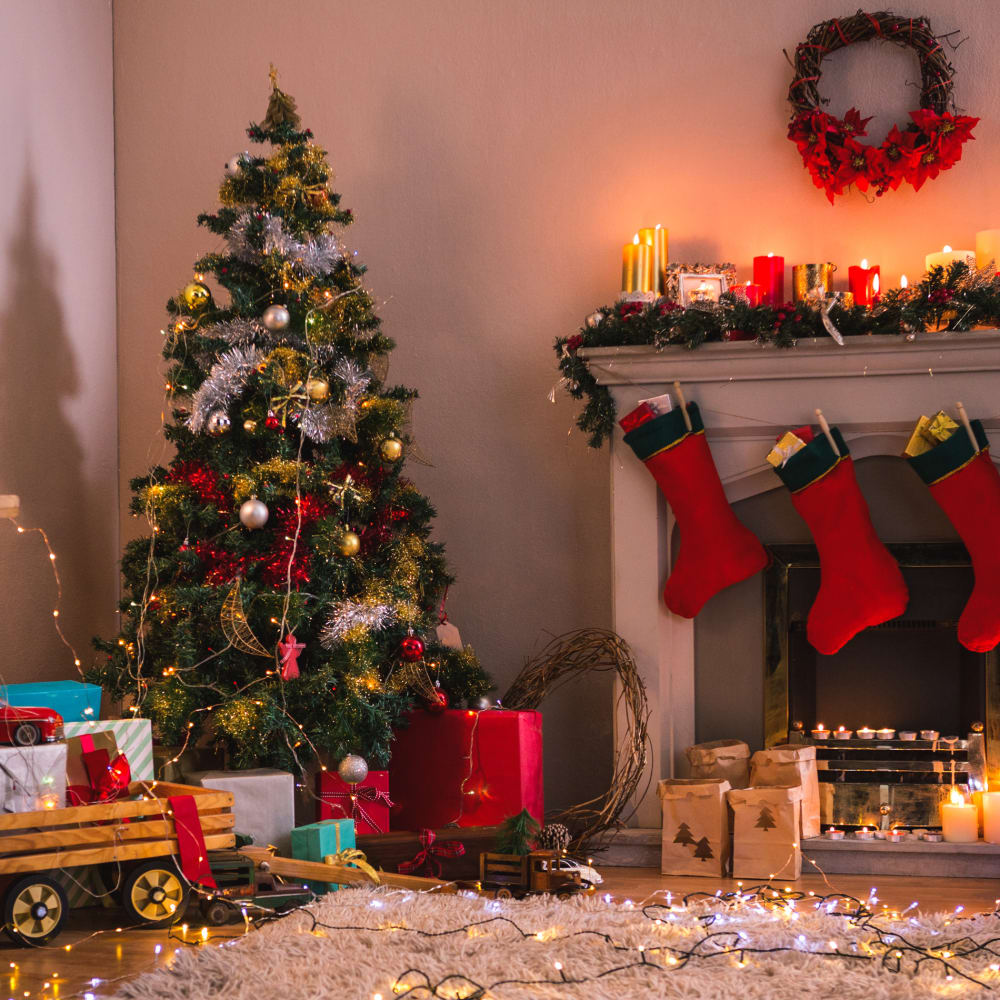 Albero di natale artificiale 210 cm in pvc e metallo verde -