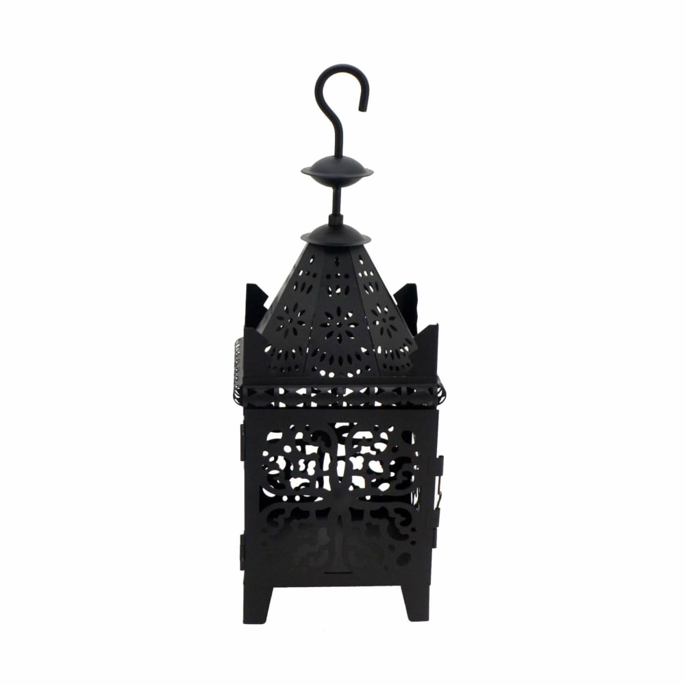 Farolillo de metal negro para velas con gancho - Maisons du Monde