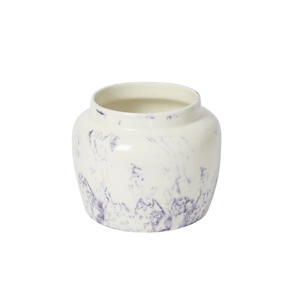 Cache-pot en céramique effet marbre d17 — Beyit