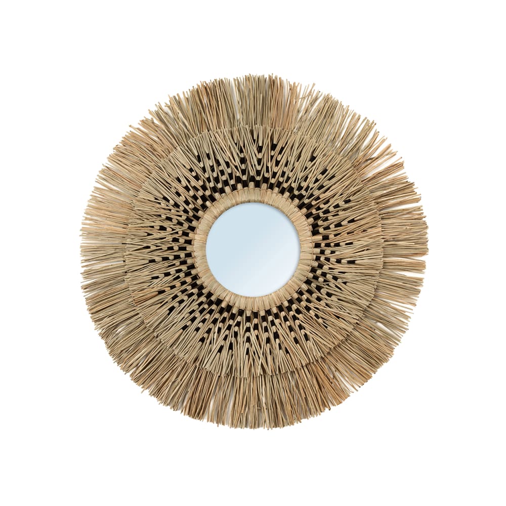 Miroir Herbe Marron et Noir 70x5x70cm