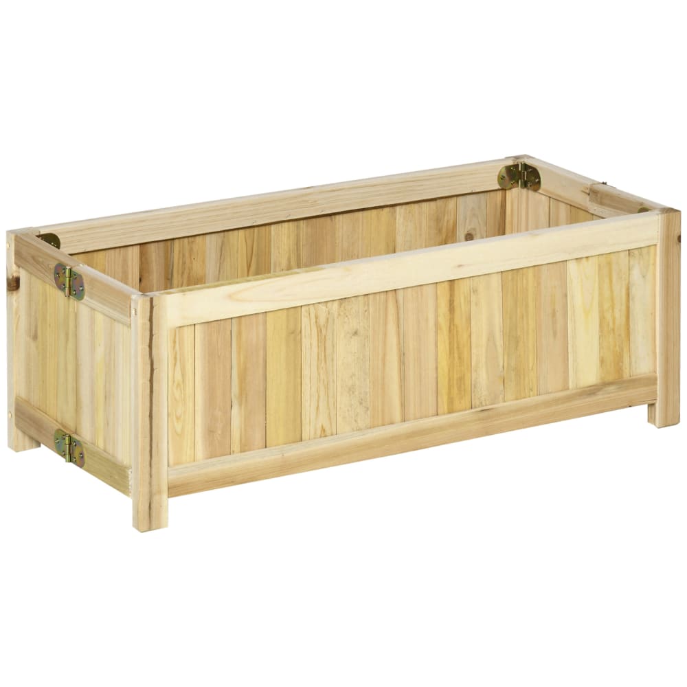 Fioriera in legno pieghevole da esterno con base drenante legno - LEGNO