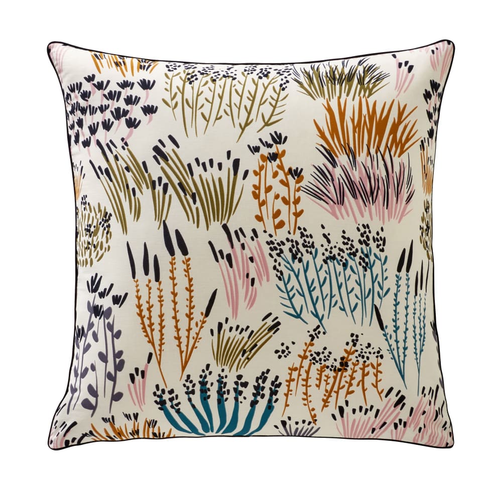 Taie sac en coton beige 63x63cm