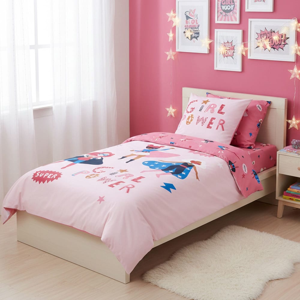 Taie sac en coton rose 63x63cm Taie sac en coton rose 63x63cm