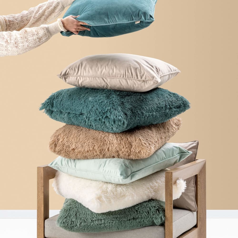 Housse de coussin vert 60x60 cm — vue 4