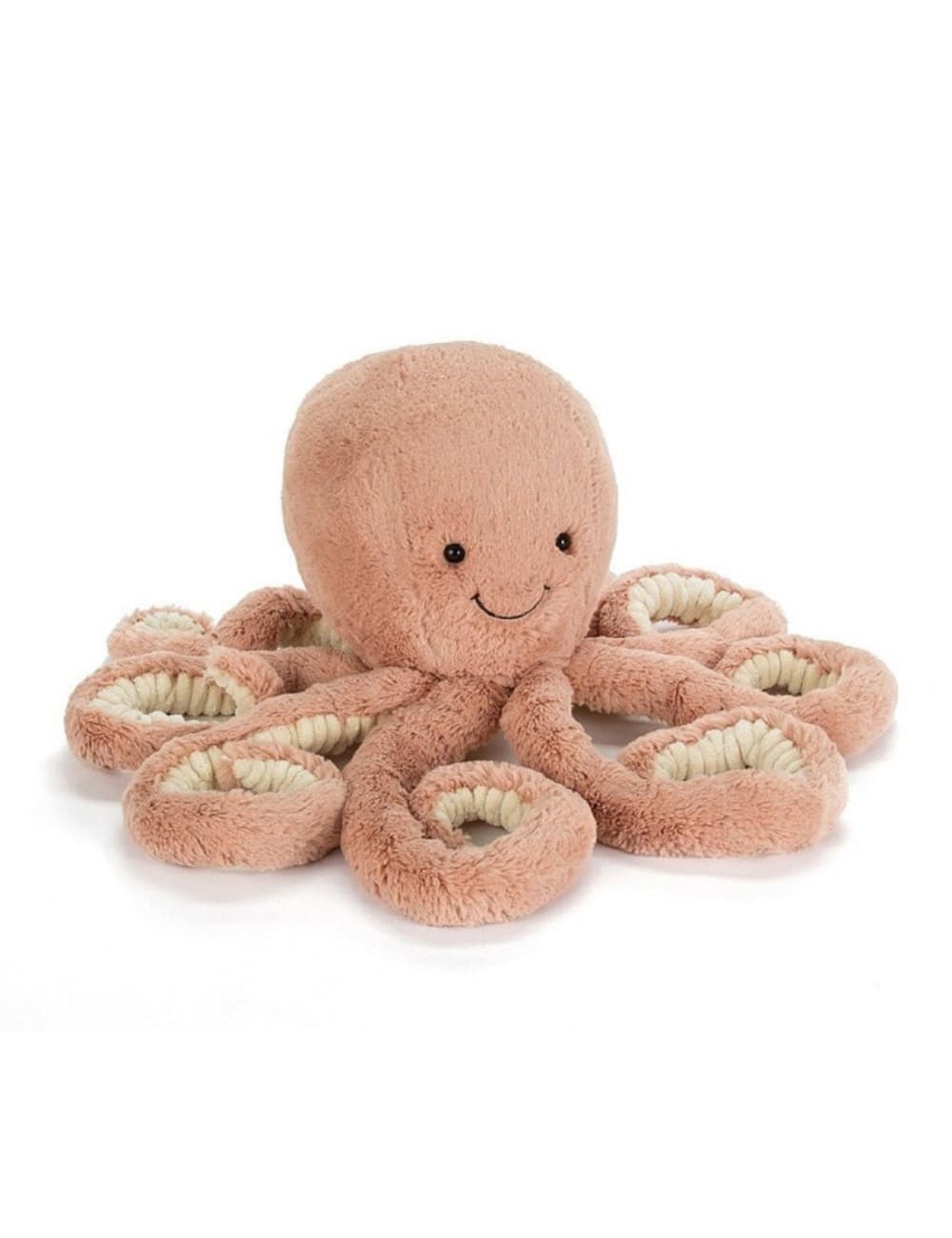 Jellycat Peluche pieuvre Odell petit modèle style contemporain Beige Coton - 15x25x15cm