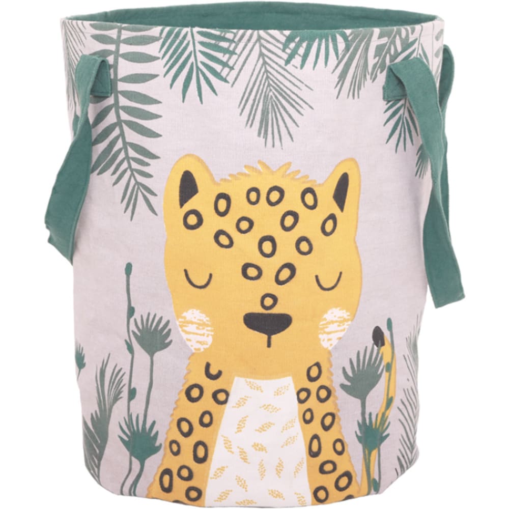 Nattiot Sac à jouets Sören style contemporain Jaune Certifié Oeko-Tex Coton - 30x40x30cm