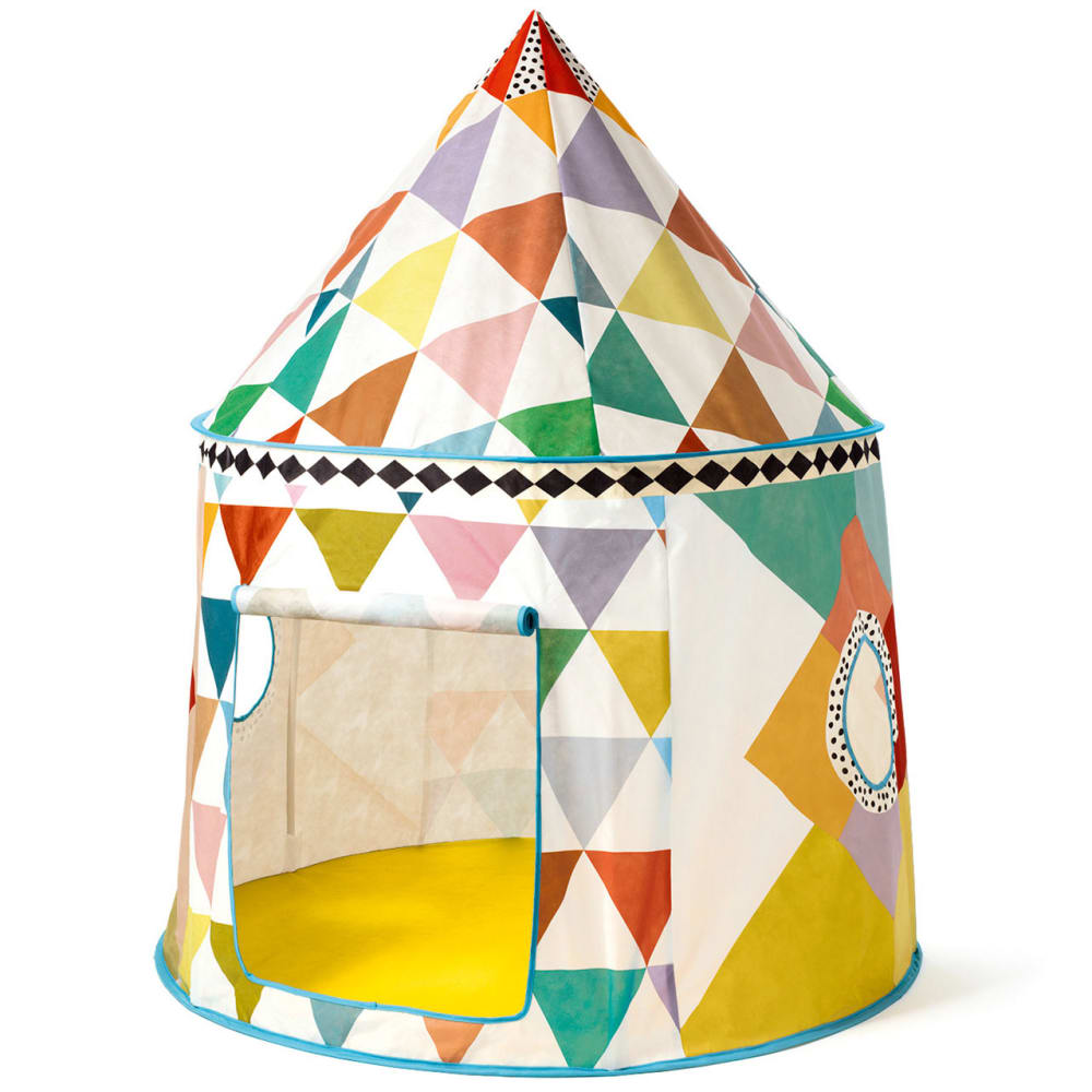 Djeco Tente de jeu multicolore style contemporain Multicolore Pvc - Poly Chlorure De Vinyle - 0x0x0cm