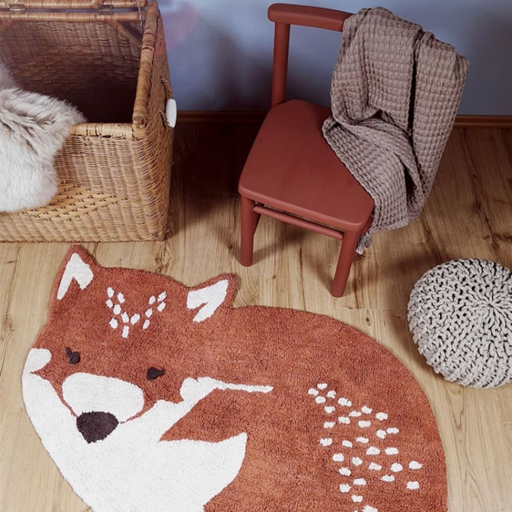 Tapis lavable loup Little Wolf