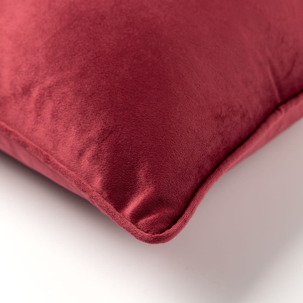 Housse de coussin rouge 45x45 cm — vue 3
