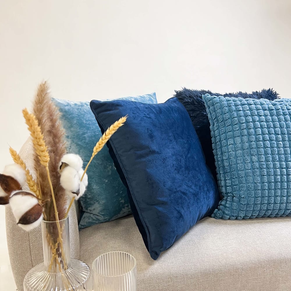Housse de coussin Bleu 45x45 cm — vue 4