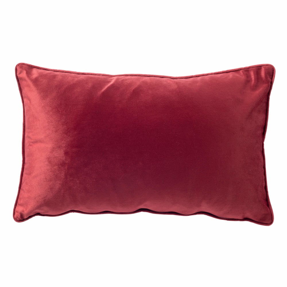 Housse de coussin rouge 30x50 cm