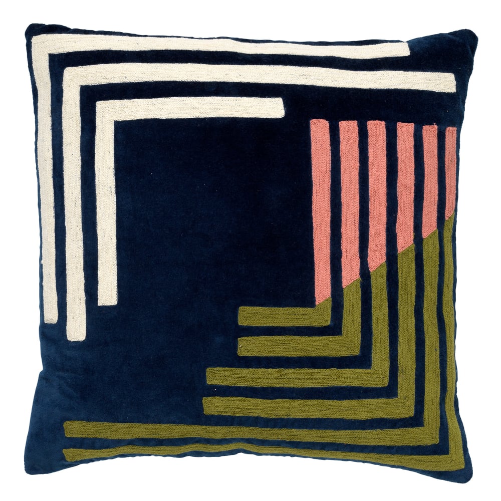 Housse de coussin Bleu 45x45 cm