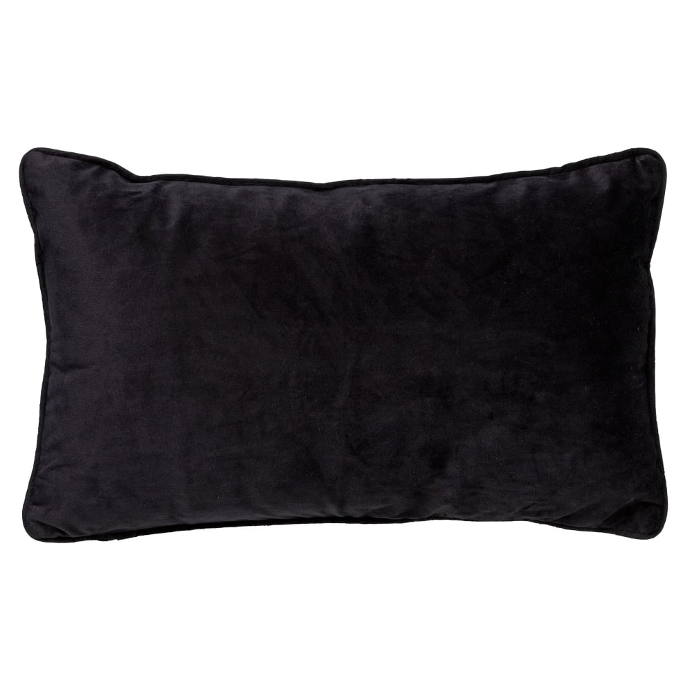 Housse de coussin noir 30x50 cm