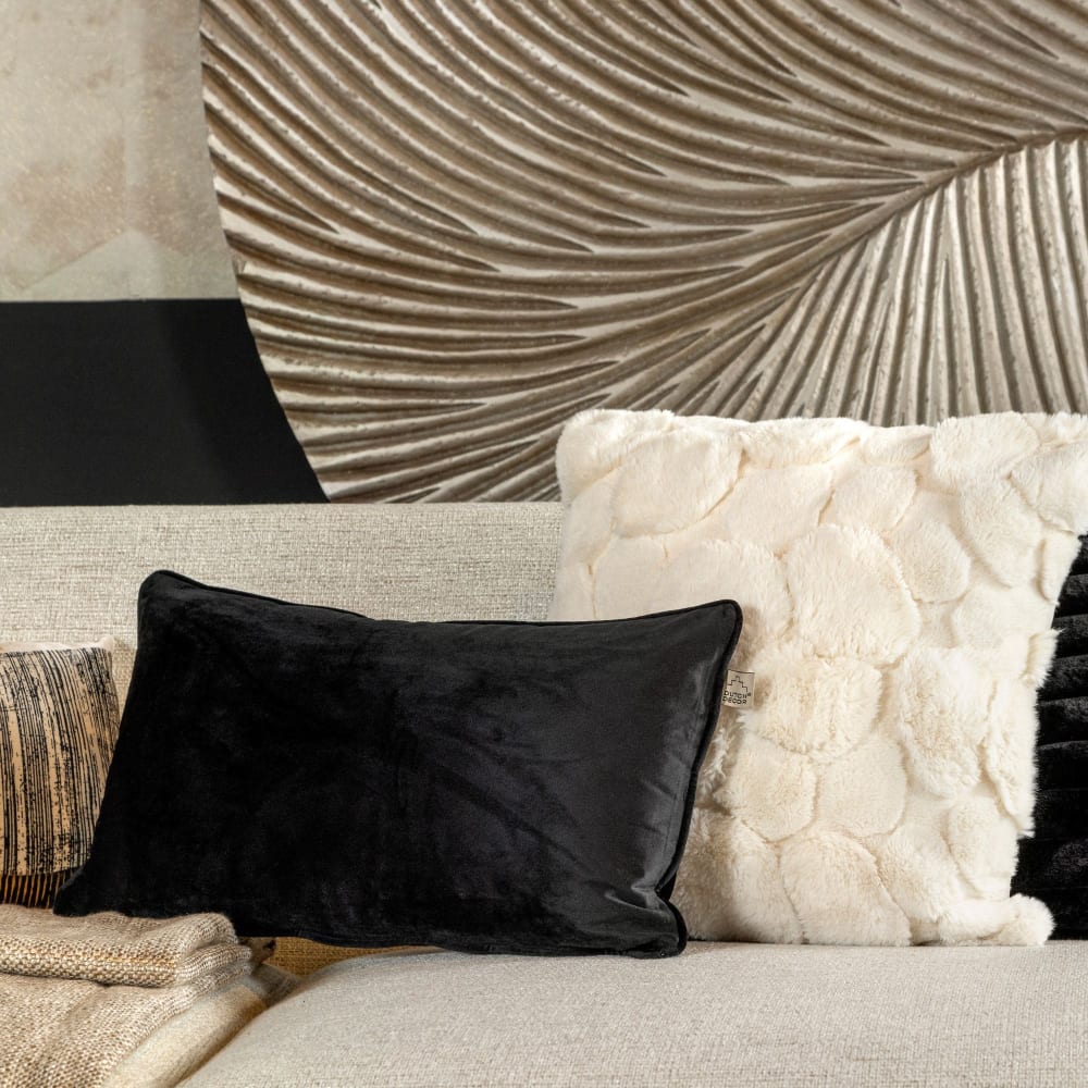 Housse de coussin Noir 30x50 cm — vue 4