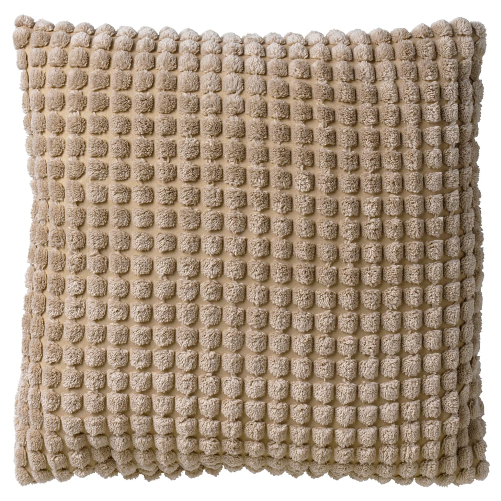 Housse de coussin beige 45x45 cm