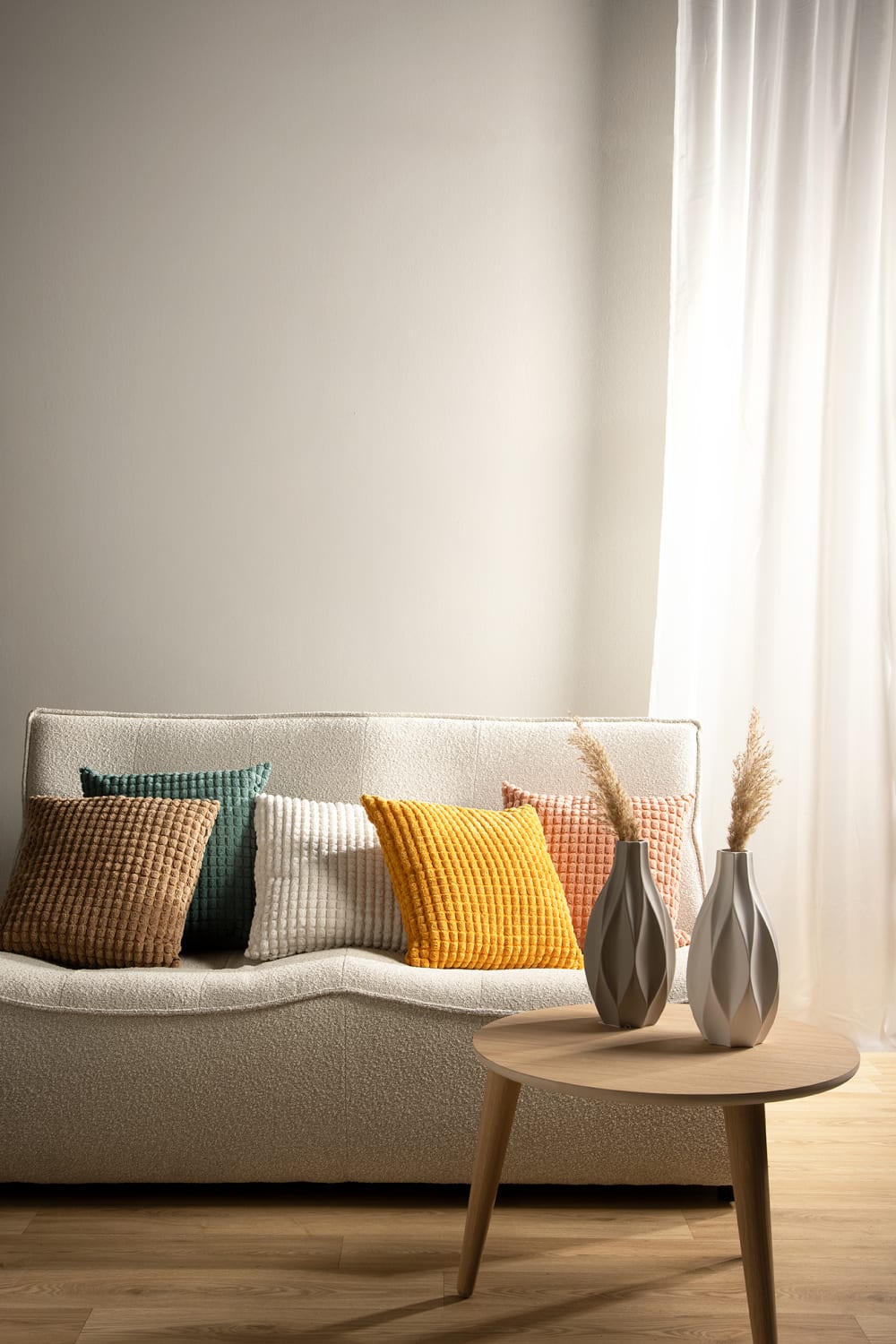 Housse de coussin Beige 45x45 cm — vue 4