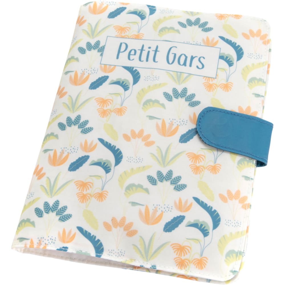 Amadeus Les Petits Protège carnet de santé Gaston le caméléon Petit gars Bleu Coton - 18x23x0cm