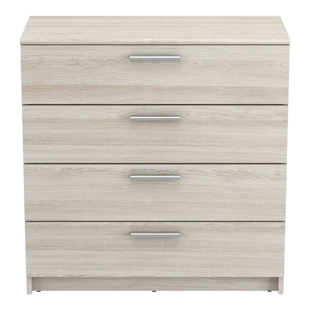 Calicosy Kommode mit 4 Schubladen L79,6 cm, helles Eichenholzoptik Braun Spanplatte