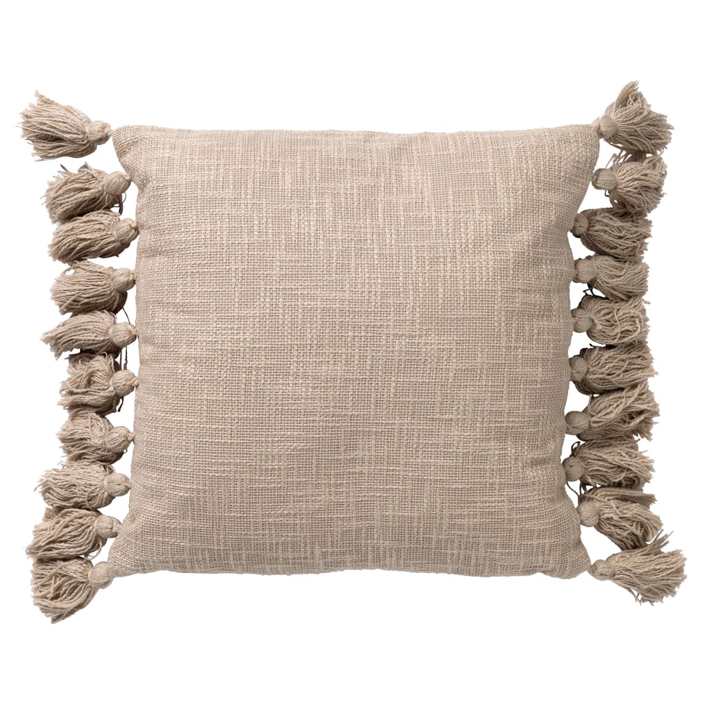 Housse de coussin beige 45x45 cm