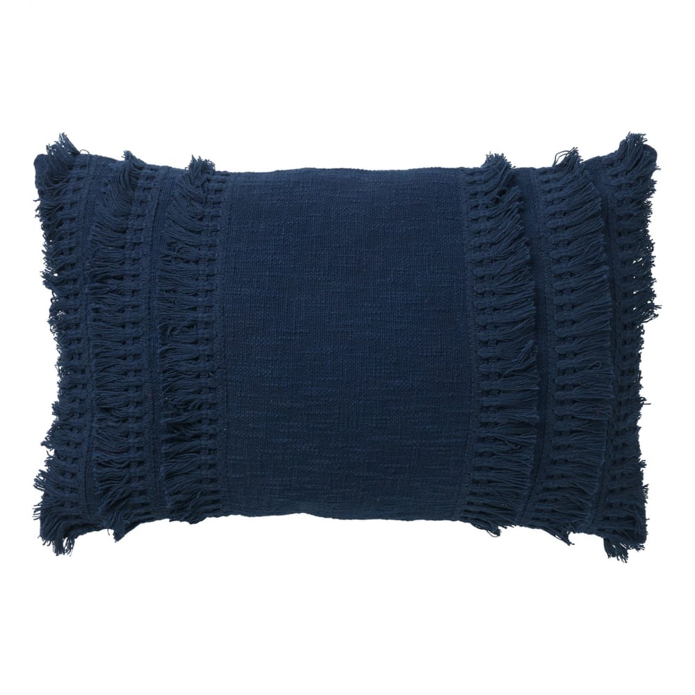 Housse de coussin bleu 40x60 cm