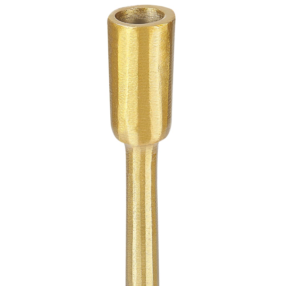 Lot de 3 bougeoirs 36 cm métal doré — vue 4