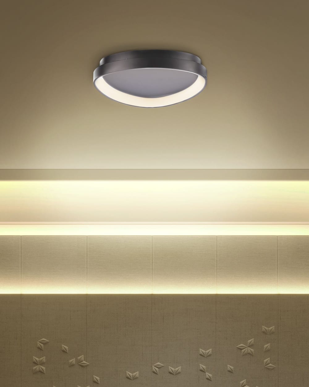 Plafonnier à led métal noir — vue 3