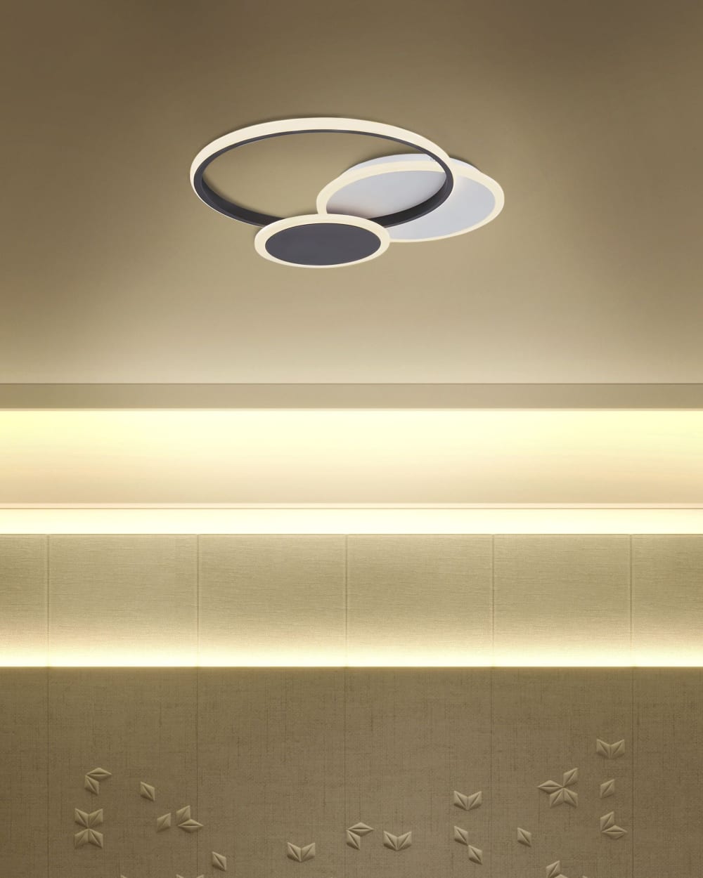 Plafonnier à led métal noir — vue 3