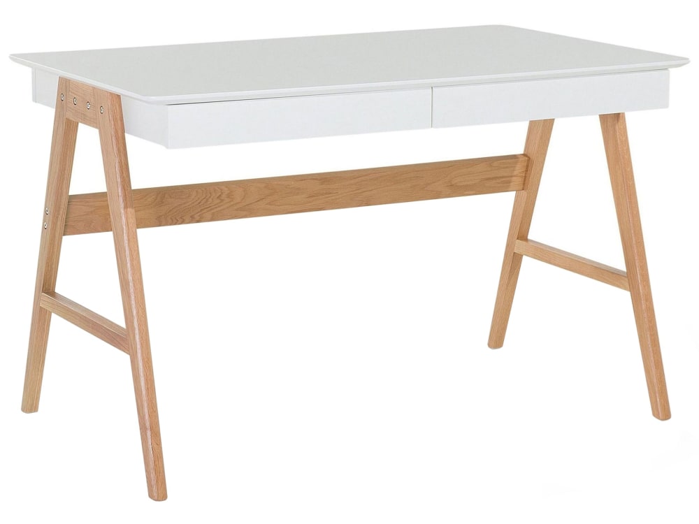 Table de bureau 120 cm 70 cm avec tiroirs blanc Table de bureau 120 cm 70 cm avec tiroirs blanc