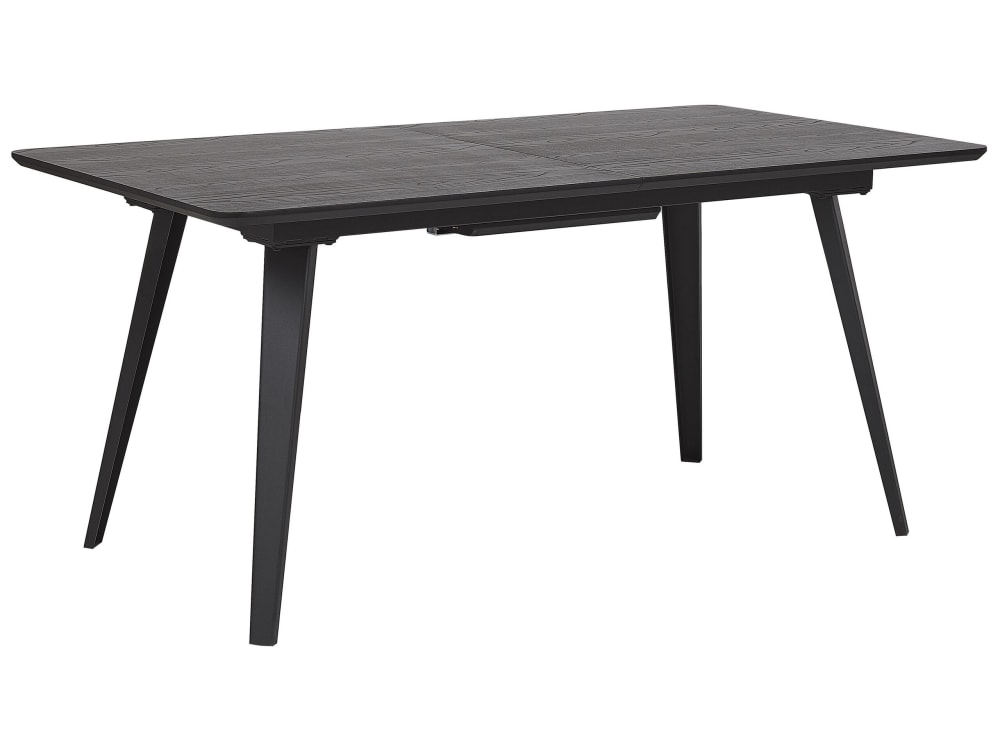 Beliani Esszimmertisch 8 Personen aus Mdf-platte, schwarz style modern - Spanplatte