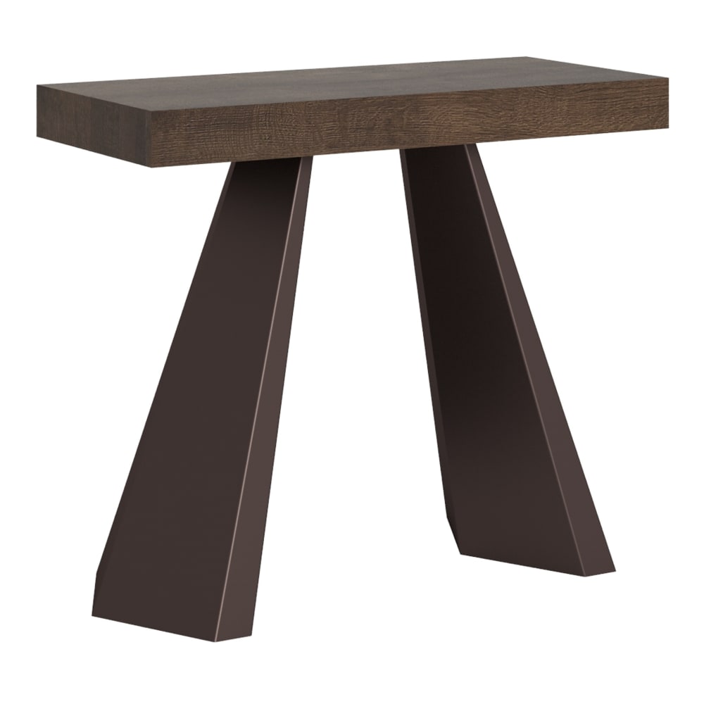 Console extensible 90x40/300 - noyer