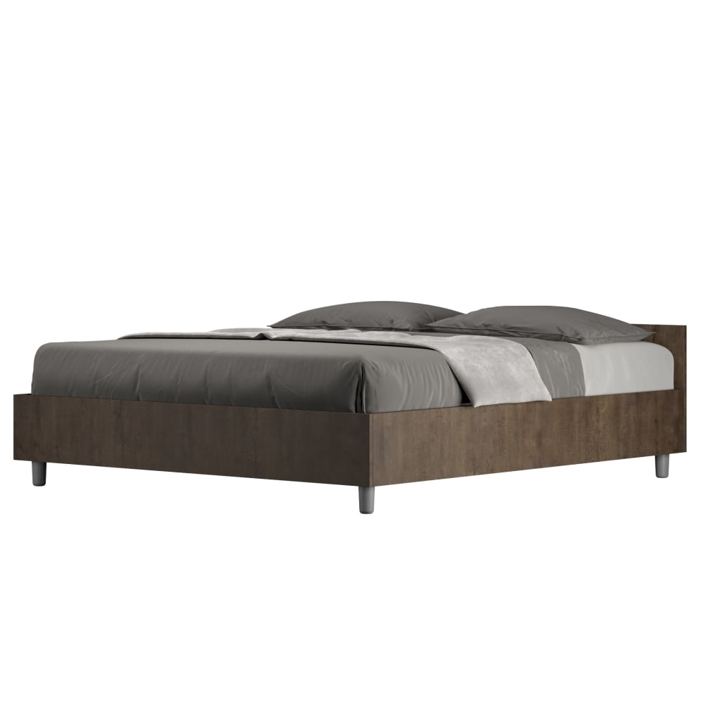 Lit coffre 160x190 effet - bois