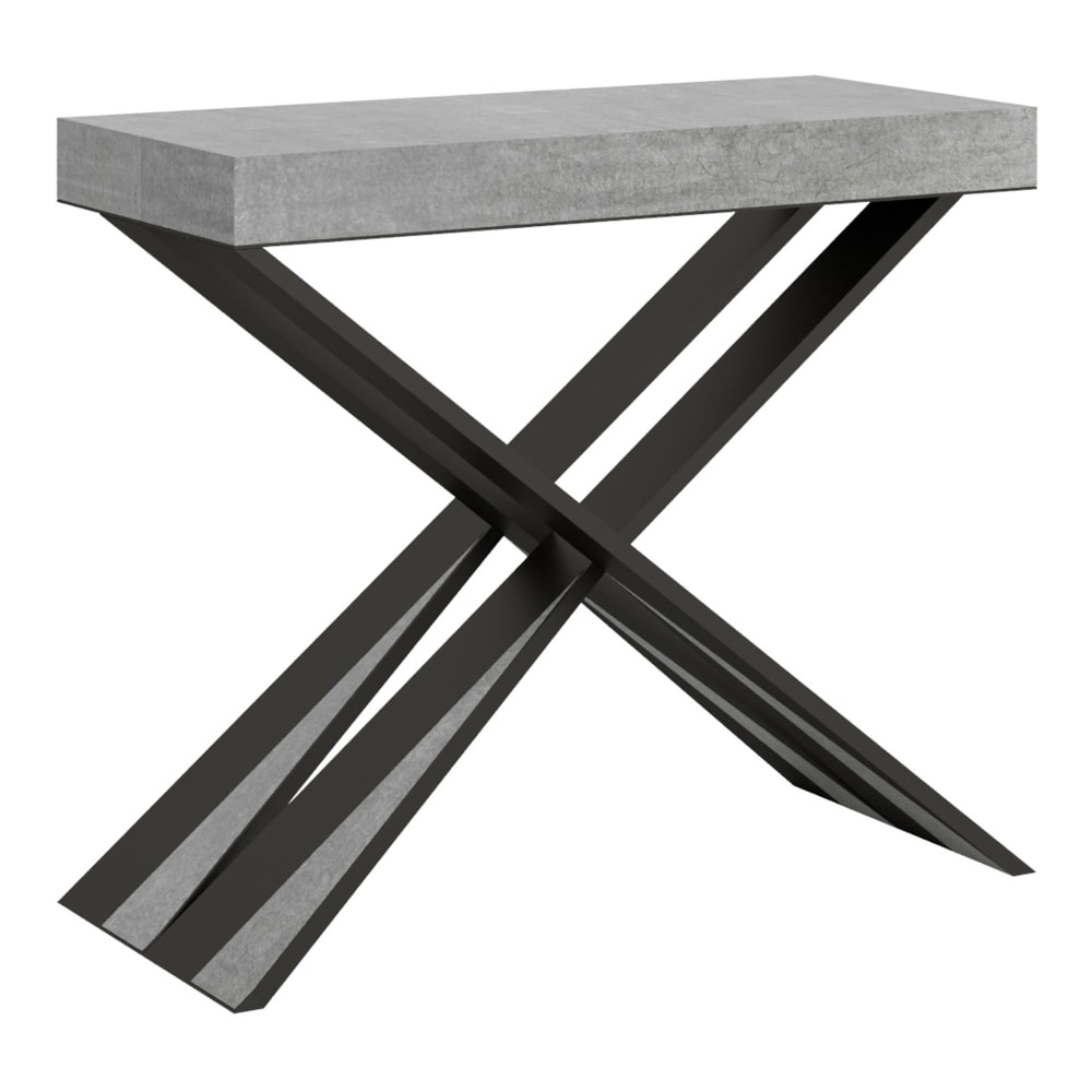 Console extensible 90x40/196 - effet bois
