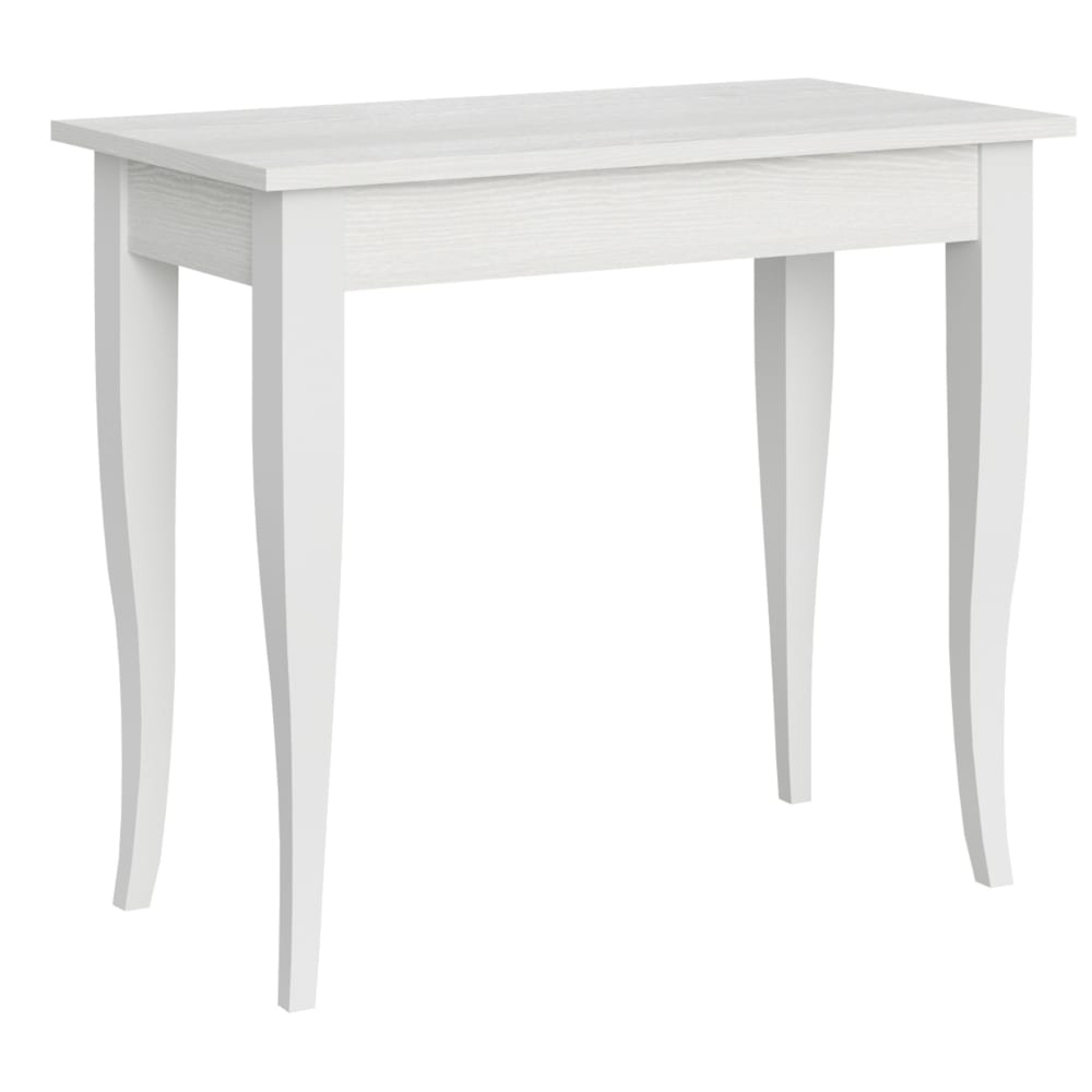 Itamoby Ausziehbarer Konsolentisch 90x48/308cm in Holzoptik Esche weiß style classic chic - Spanplatte