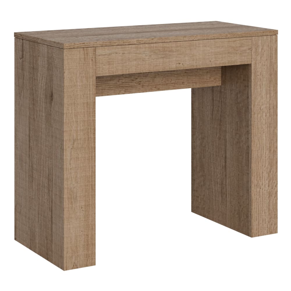 Itamoby Ausziehbarer Konsolentisch 90x42/198cm in Holzoptik Eiche Natur style modern Braun Spanplatte