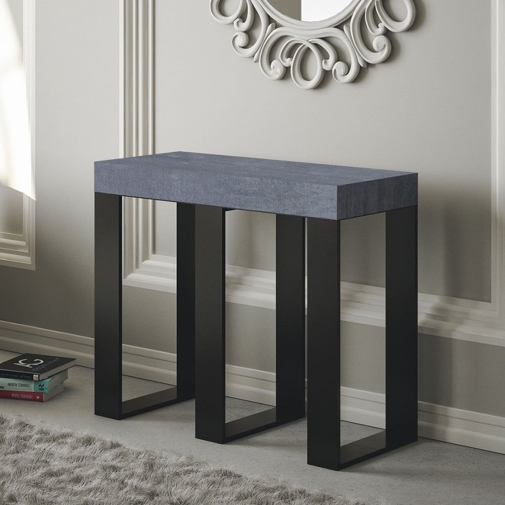 Consolle allungabile 90x40/196 cm effetto legno grigio - Itamoby
